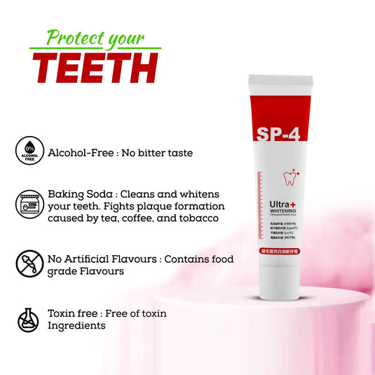 SP 4 Toothpaste foam Teeth Whitening Toothpaste Oral Toothpaste Fresh Breath Prevents Plaque