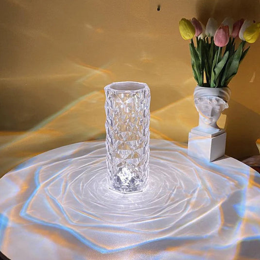 Prism  Rose Crystal Diamond Table Lamp